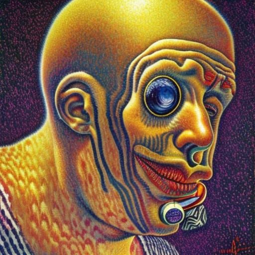 Pointillist Landscape Art