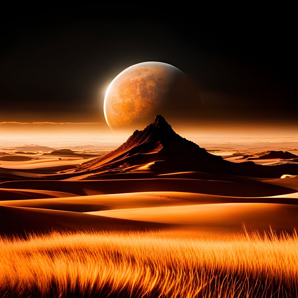 Cheetah on African Savannah in Manga Style