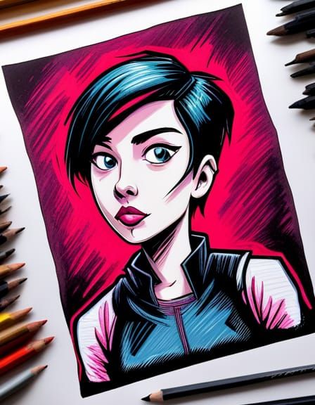 Gaz from Invader Zim: Comic Book Art