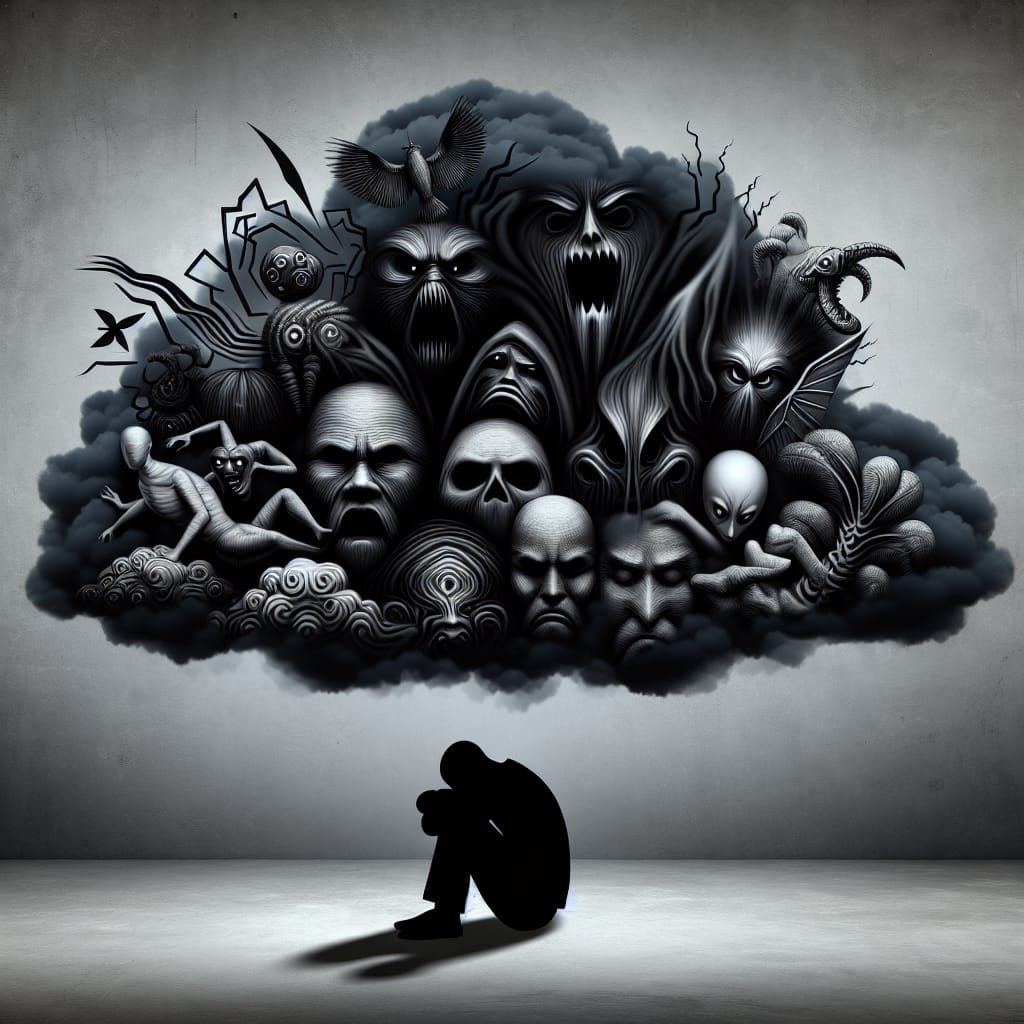 Abstract Visualization of Overwhelming Fear and Anxiety