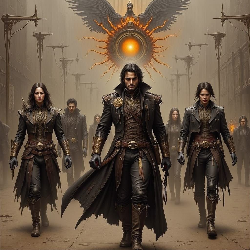 Old West Outlaw in Dynamic Flux Style