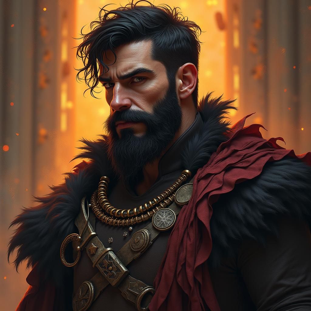 Fantasy Character Concept Art in Marvel Style