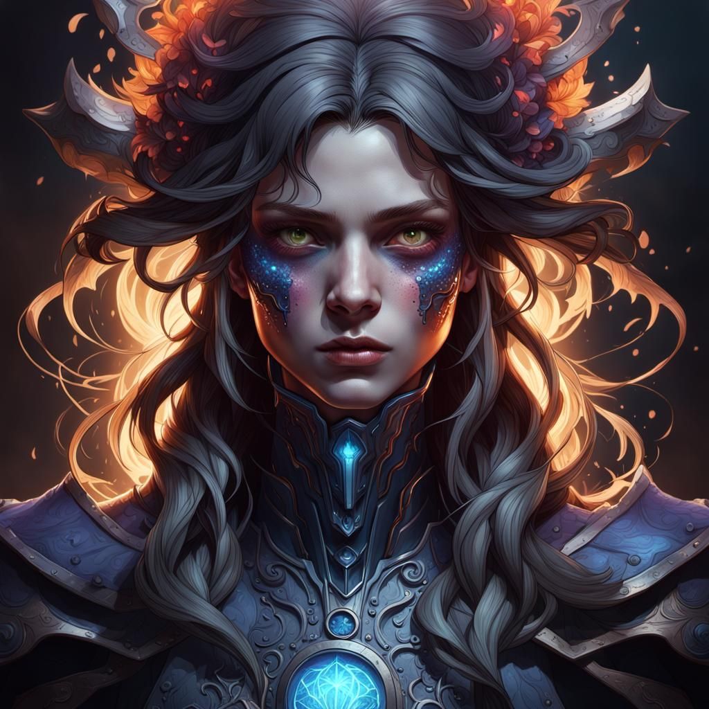 Hyperdetailed Portrait of a Scary Subject