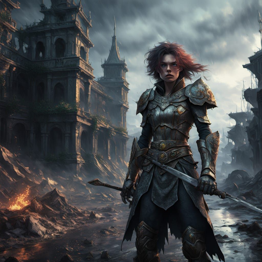 Fierce Disney Warriors Battle in a Smoky Wasteland