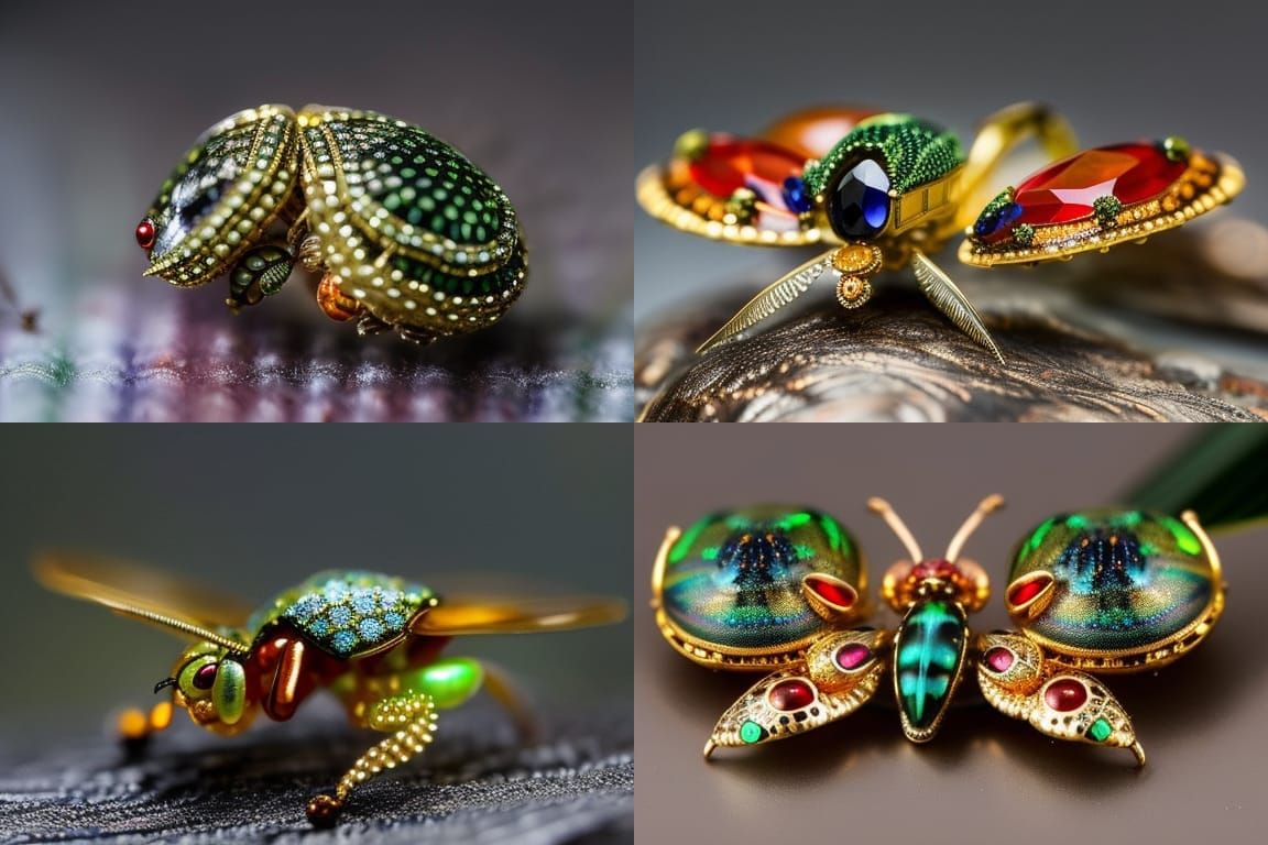 a close up of a filigree higly intricate Ladybug, sophisticated and complex digital painting, kinetic pointillism style,...