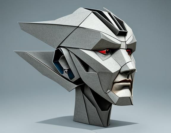 mock up of a sophisticated robot head