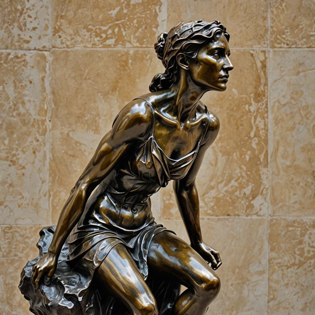 Bronze Statue Embodies Freedom, Inspired by Rodin