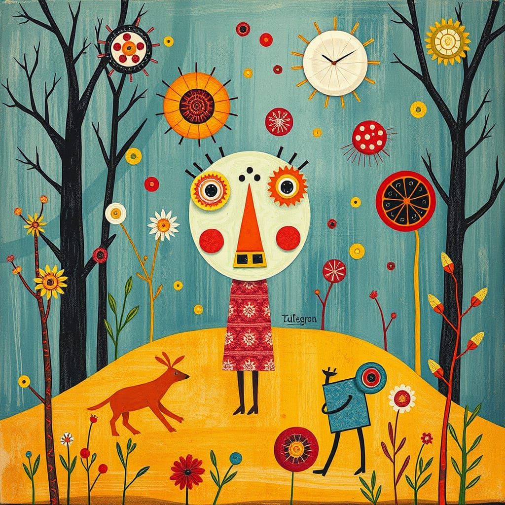 Annual March of Allergens: Surreal Abstract Art