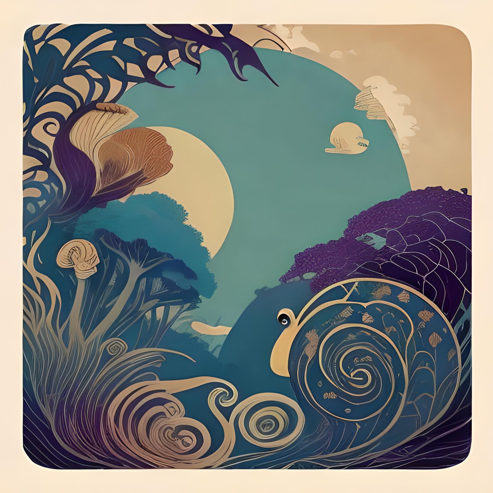 Toad's Banana Palm Paradise: An AI-Generated Image