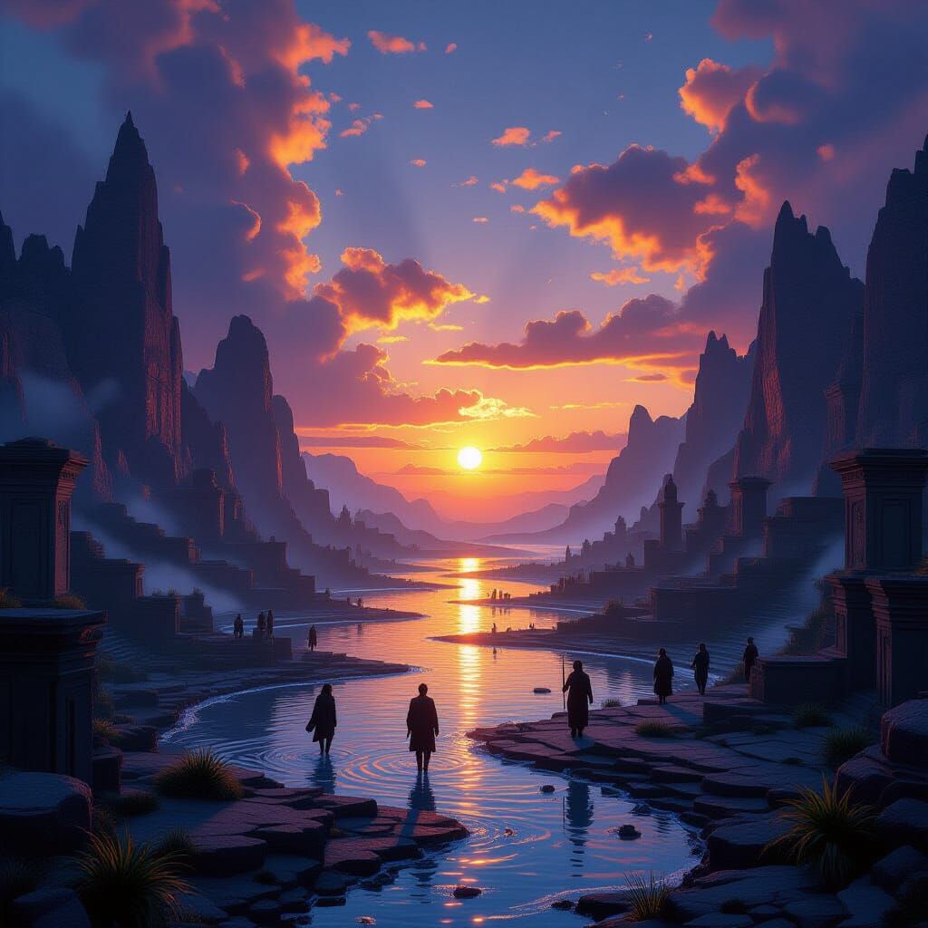 Mankind's Dawn After Dark Ages: Fantasy Concept Art