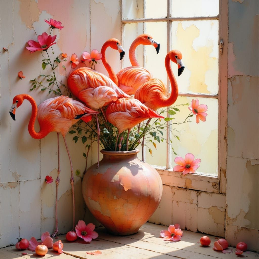 Flamingo bouquet