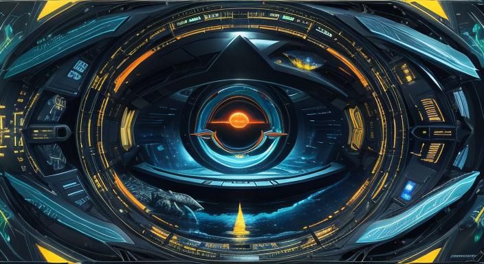 Alien Figure Gazing at Futuristic Landscape