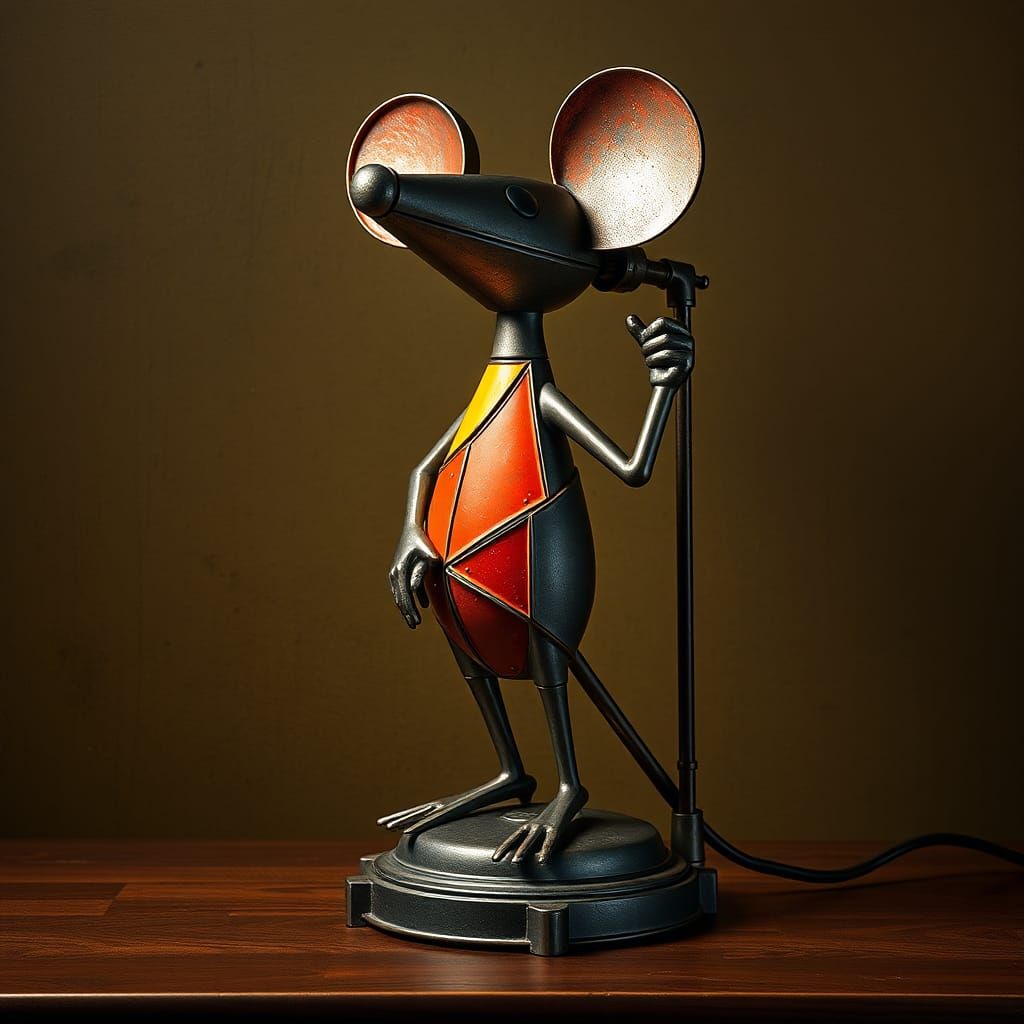 Mighty Mouse Lamp: Cubist Meets Renaissance