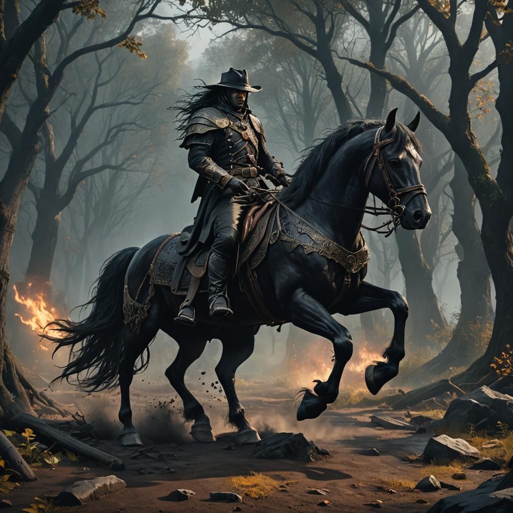 Van Helsing's Amazing Black Horse: Fantasy Concept Art