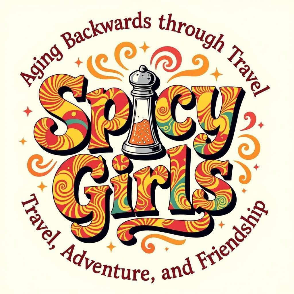Spicy Girls Logo: Whimsical Salt Shaker Emblem with Vintage ...