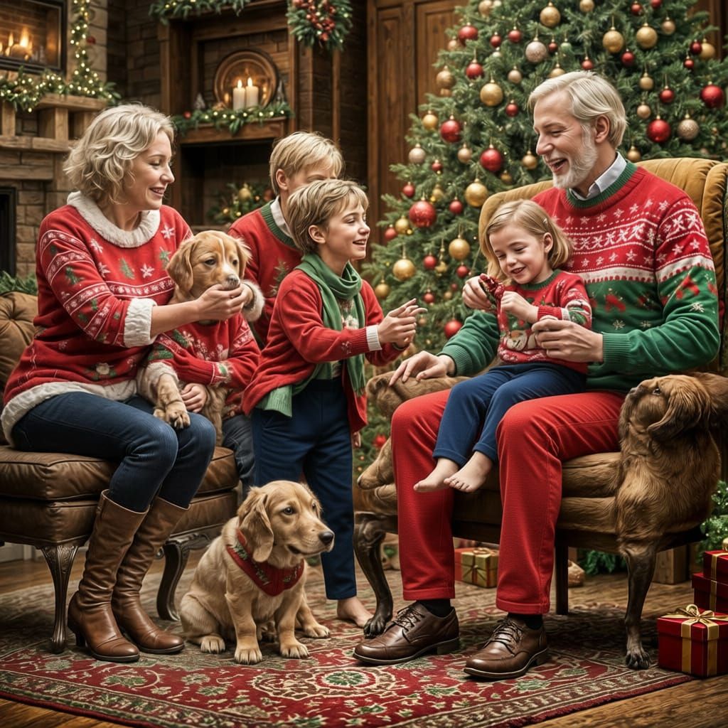 Ugly Pullovers Party at Grandma’s