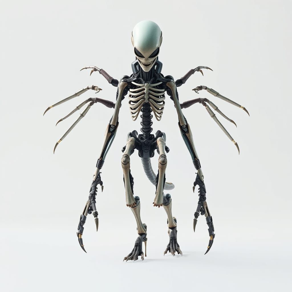 Cybernetic Creature Reveals Its Exoskeleton