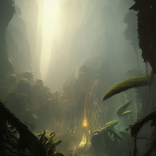 Lost World: Dark Fantasy Concept Art in 8K