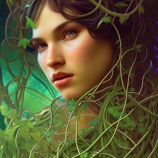 Vine-Covered Goddess in a Parallel Universe