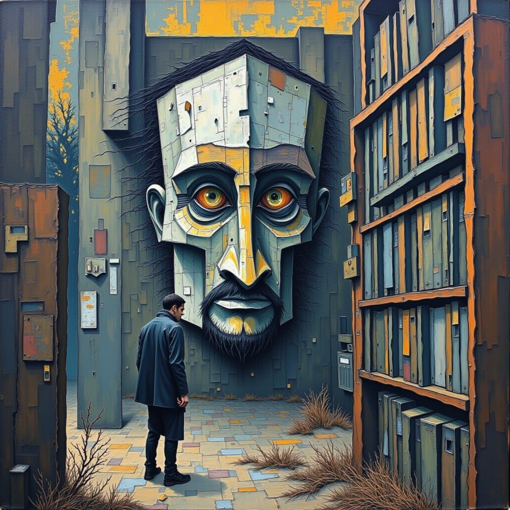 The Archivist of Lost Frequency: Static and Ink Figure