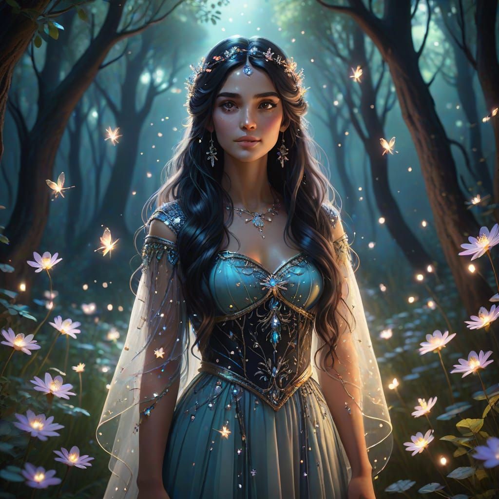 Enchanted Gypsy Princess in Ethereal Whimsy