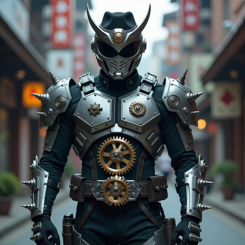 Kamen Rider Volk in Steampunk Style Suit