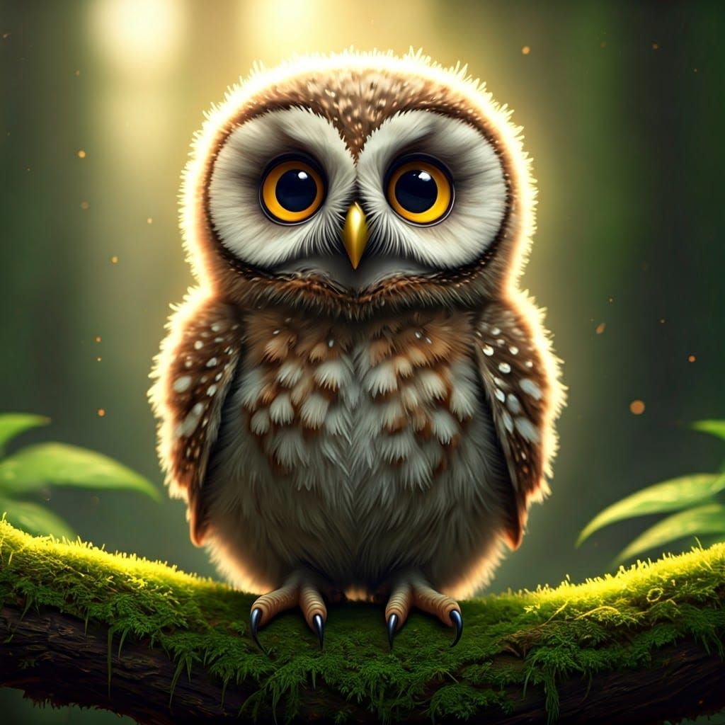 The cutest baby owl