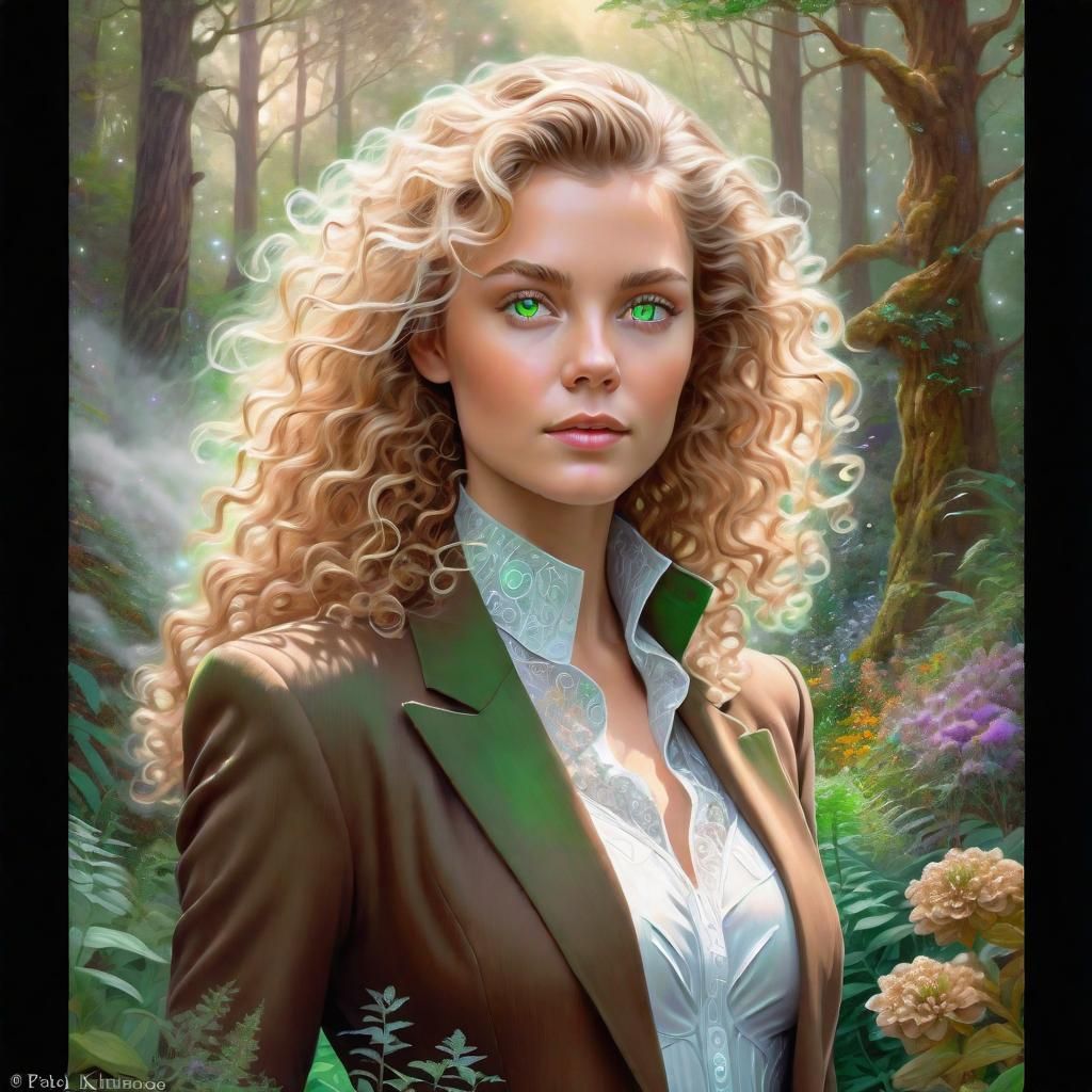 Ethereal Portrait of Woman in Fantasy World