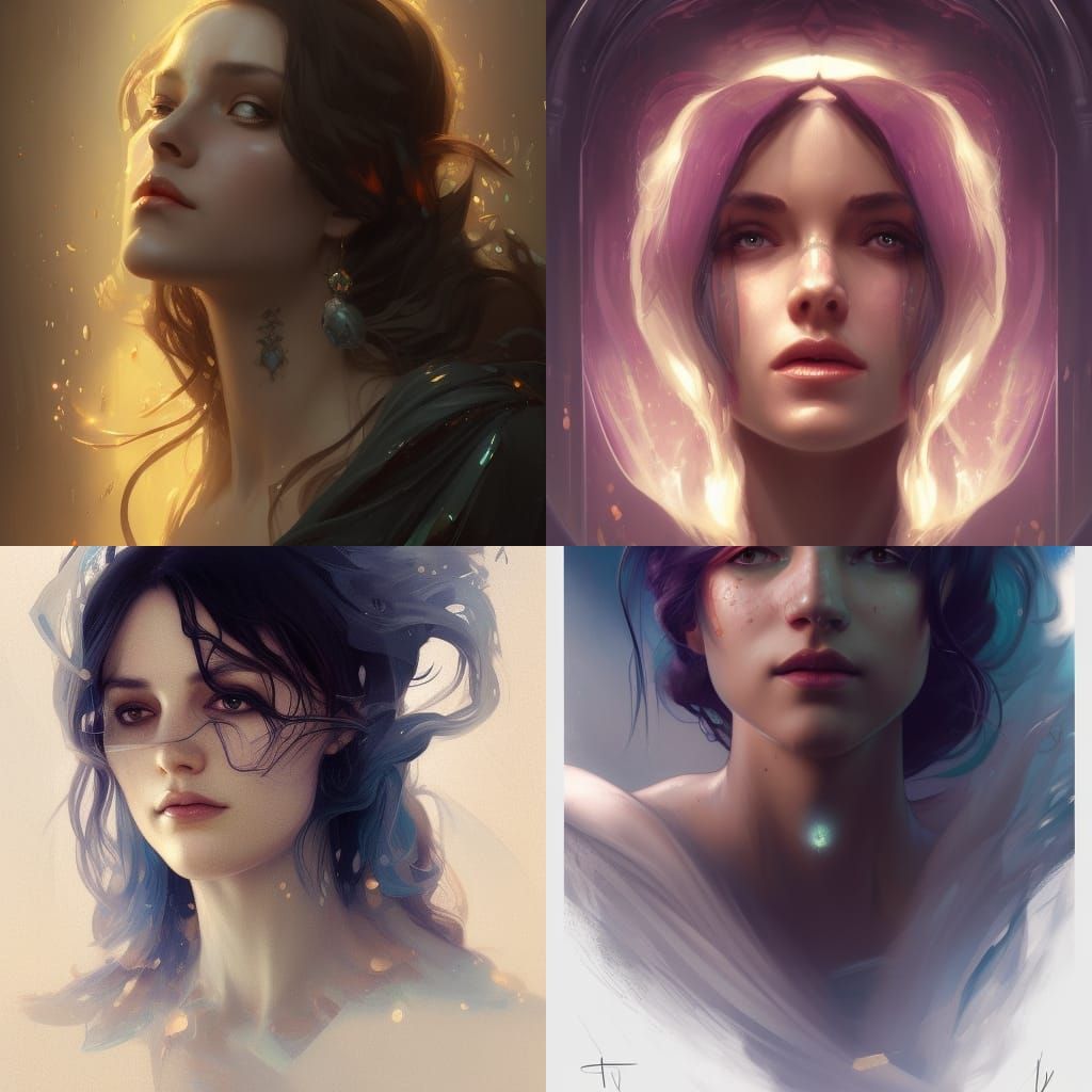 Morgan le Fay Portrait in Hyperdetailed Style