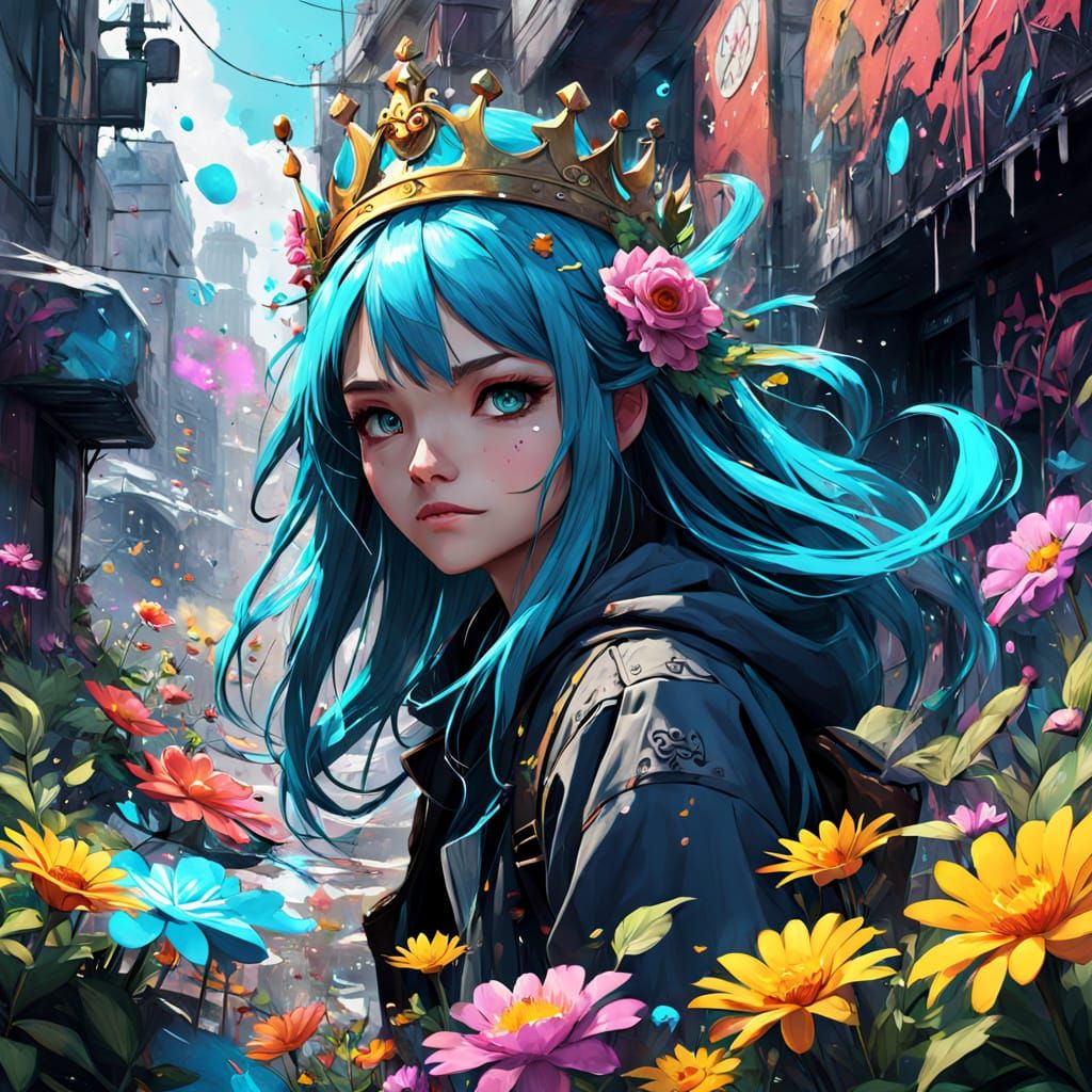 Fairyland Graffiti Art with Fairytale Characters