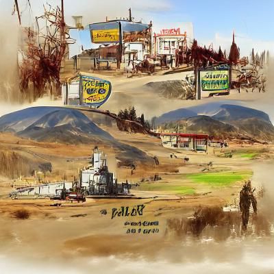 Fallout Inspired Yreka California Concept Art
