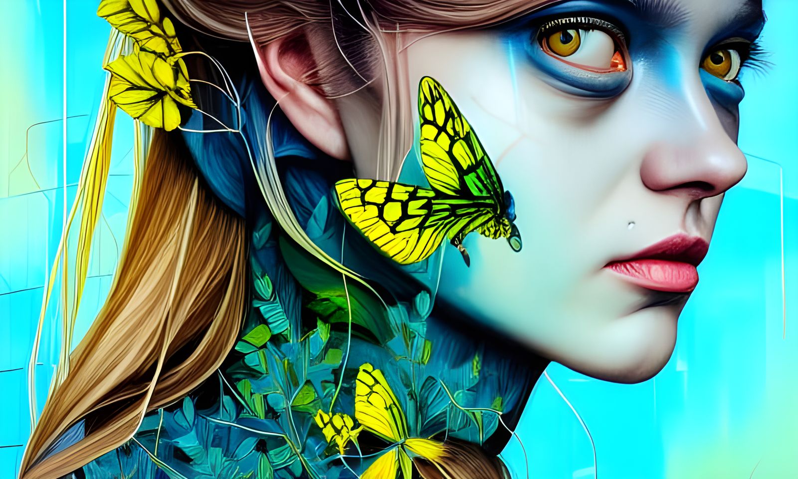 Intricate Scenic Artwork of Unknown Beings