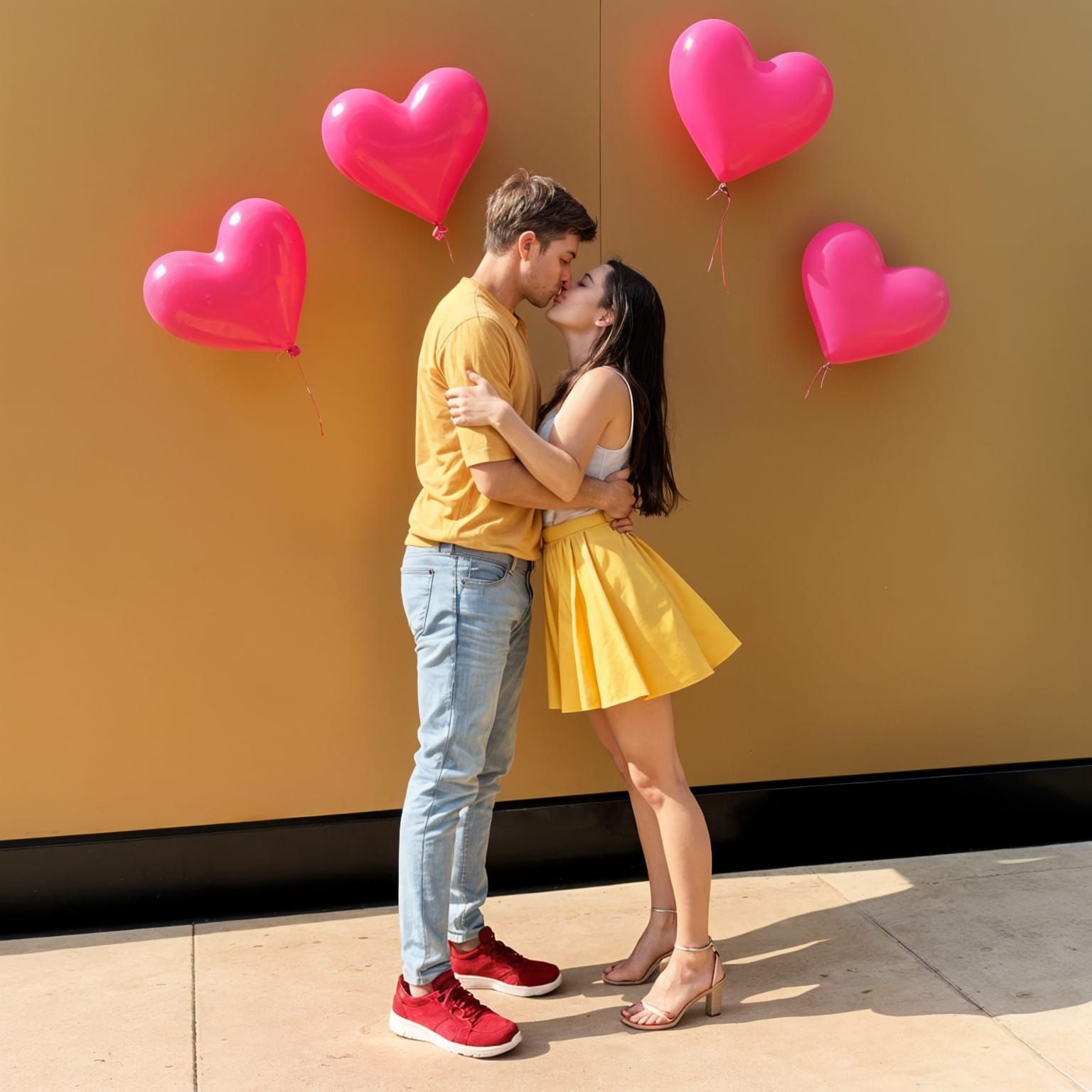 Love Heartbeat in Vibrant Colors