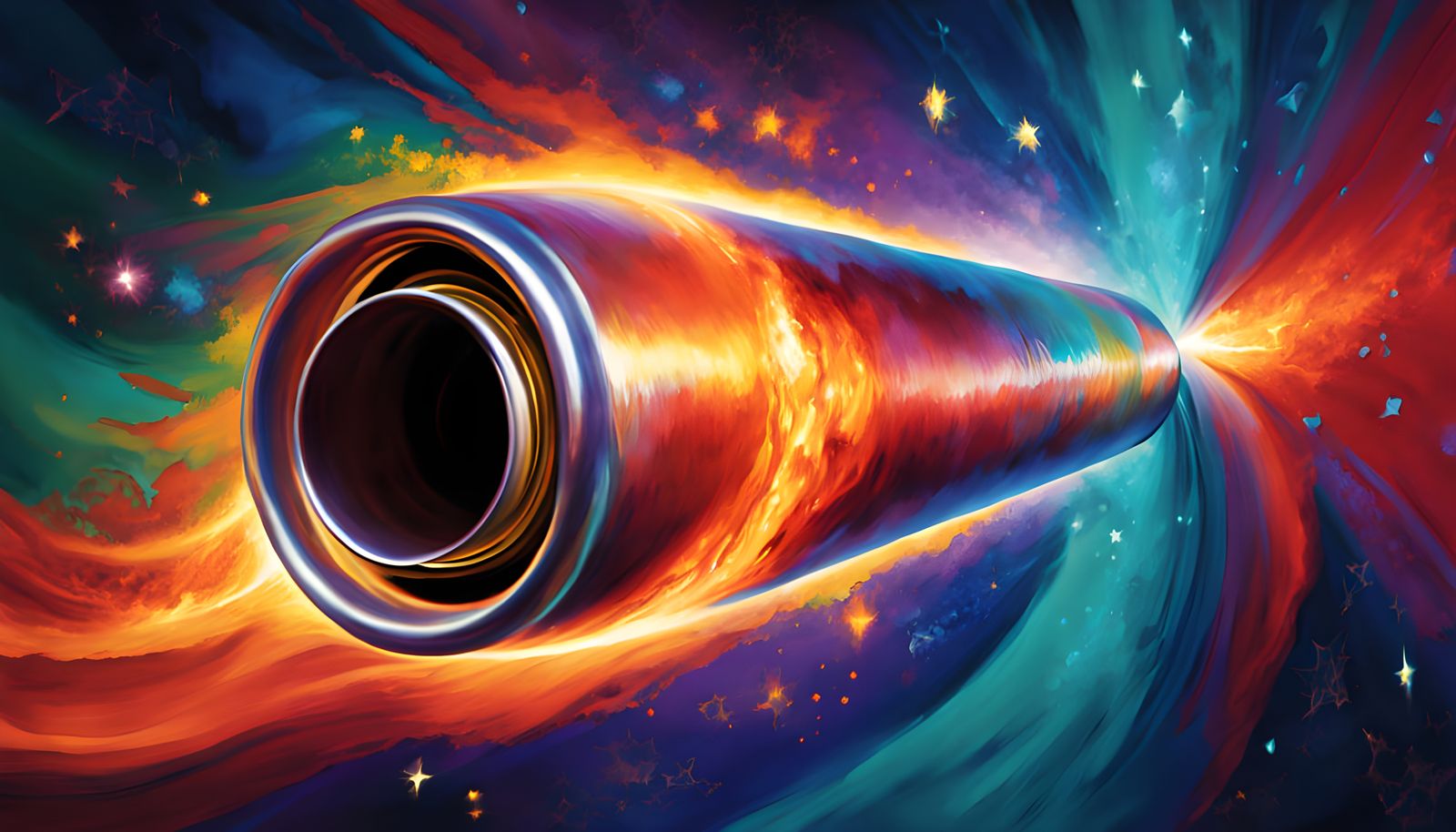 Surreal Vortex Odyssey in Deep Space