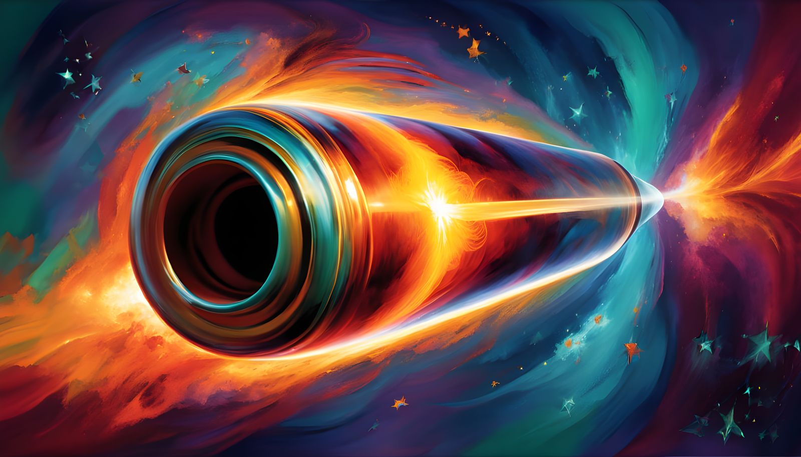 Cosmic Hyper Velocity Cylinder in Vortex of Stars