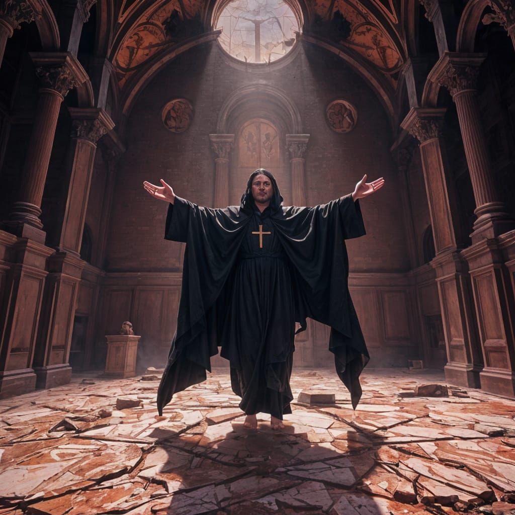 Floating Priest in Shattered Chapel