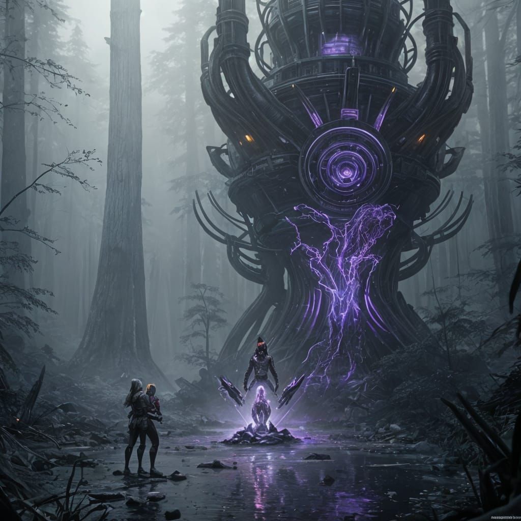 Fantasy Machine Emitting Damaging Energy Dome