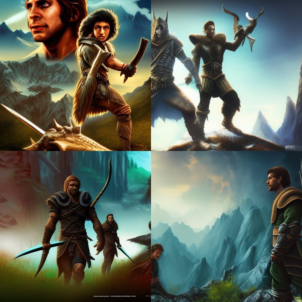 80's Movie Poster: Best Friends in Skyrim Adventure