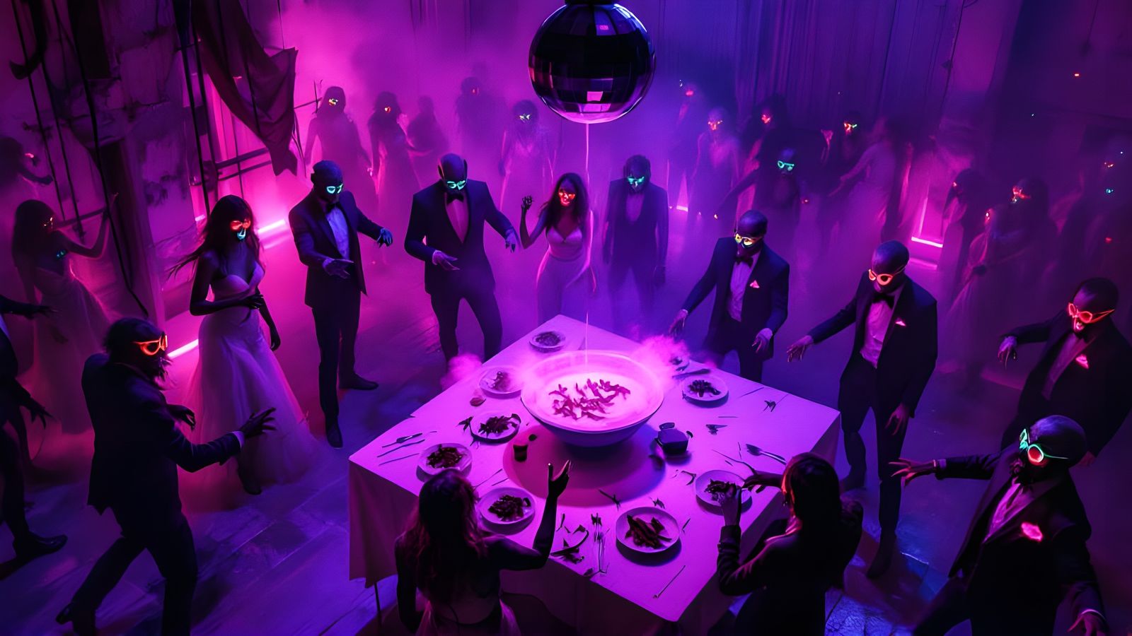 Zombie Prom Night Rave in Abandoned Gym