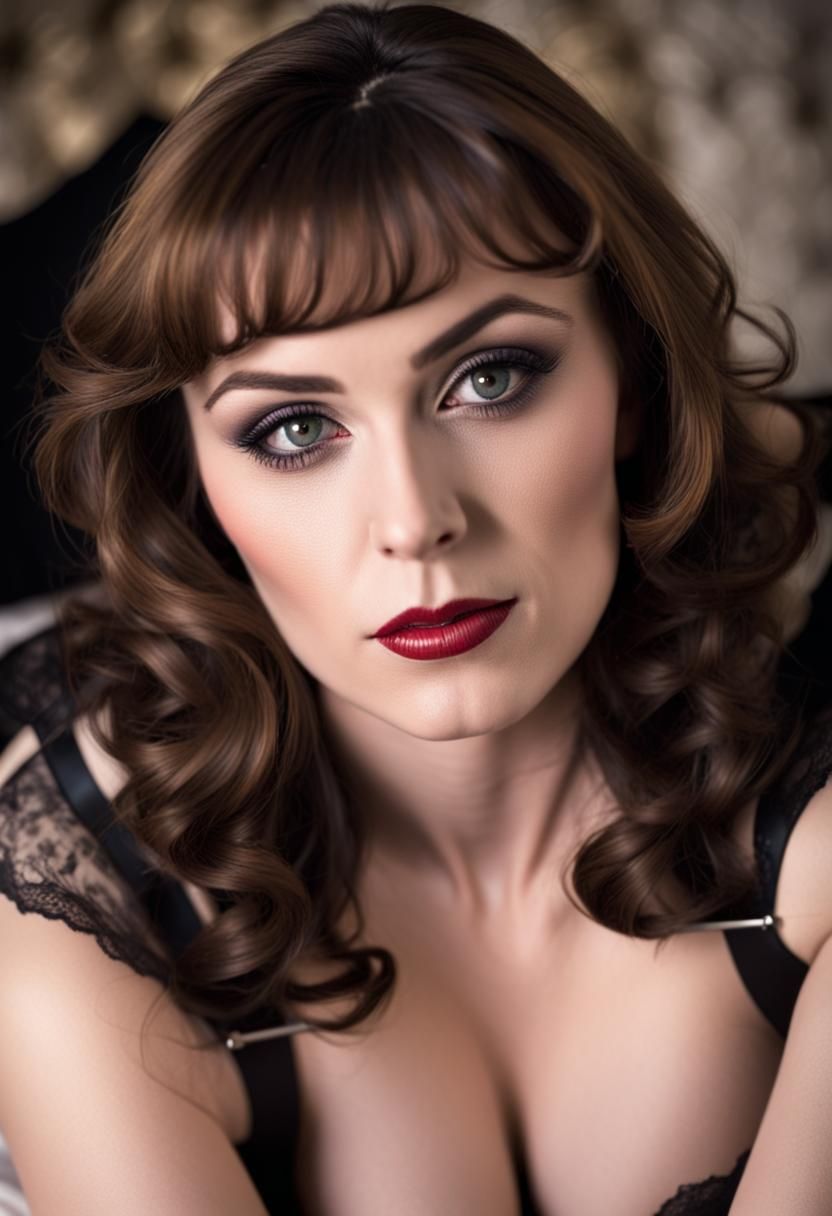 Dominant English Lady in Lingerie with Riding Crop