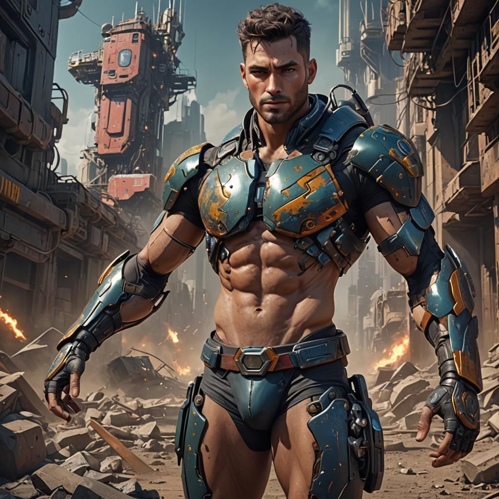 Deactivated Android on Assembly Line: Detailed Matte Paintin...