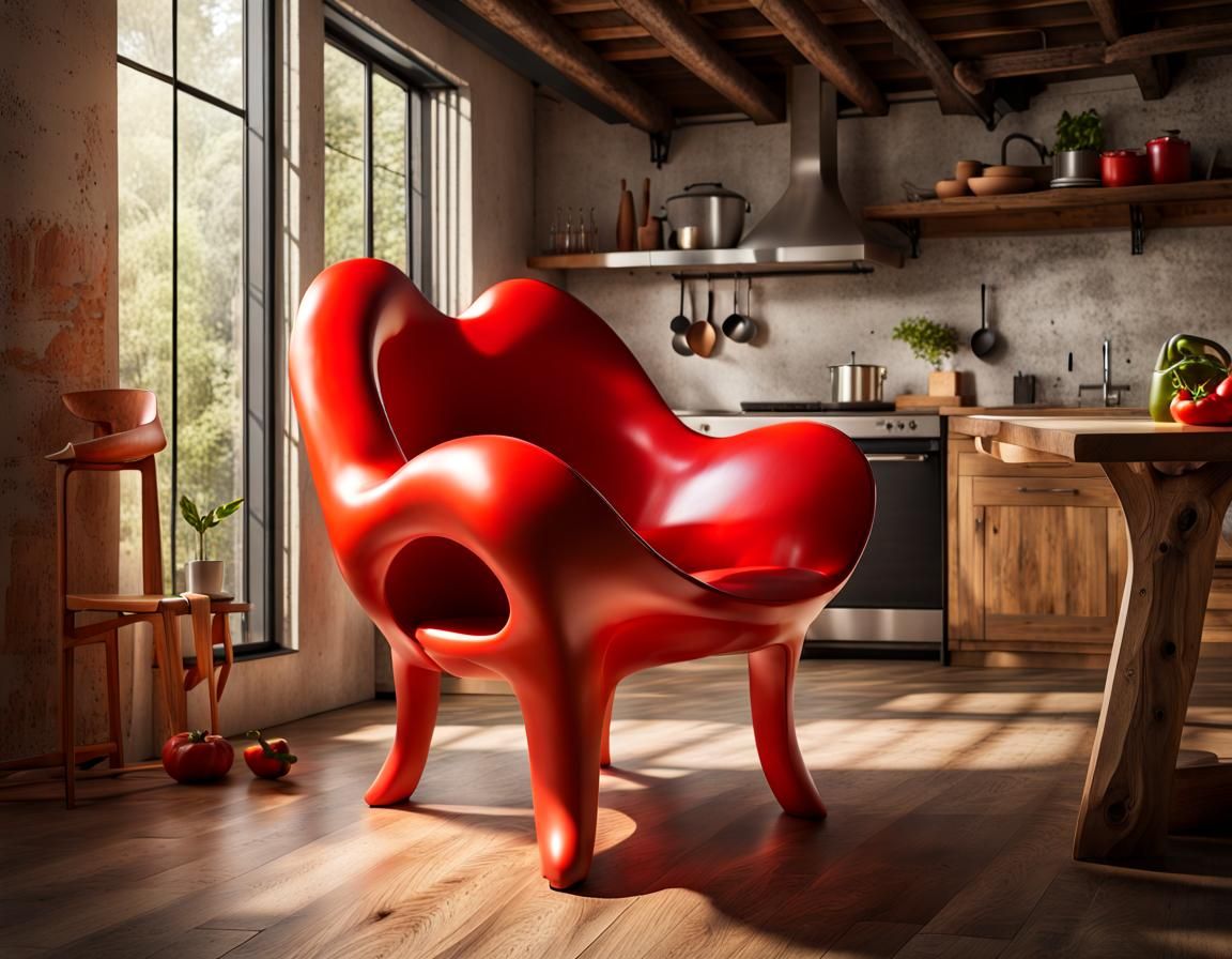 A bell pepper chair