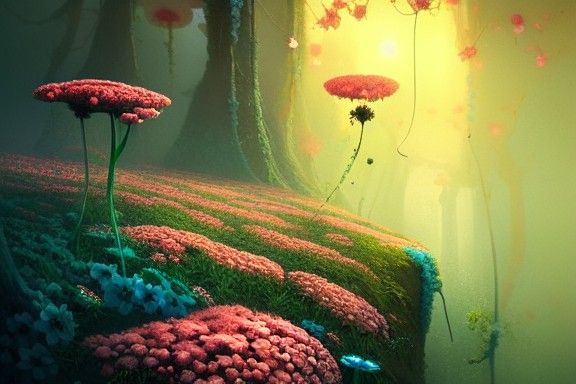 Poisoned World: Surreal Digital Art in Vivid Colors