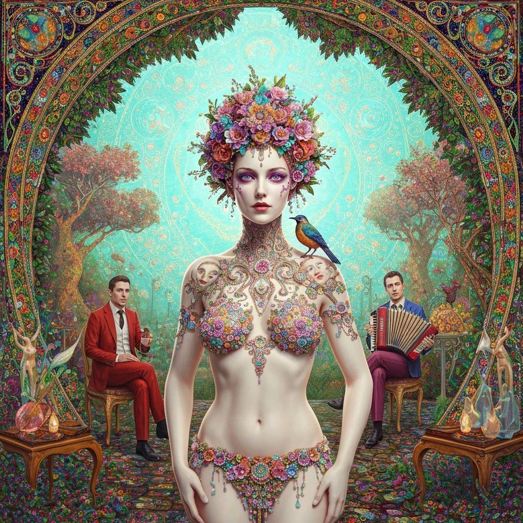 Psychedelic Utopia: Sacred Geometry in Bosch Style