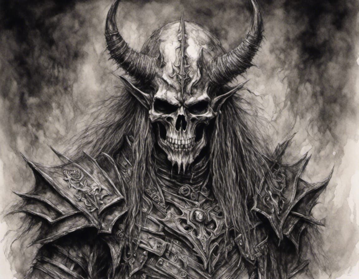 Sinister Heavy Metal Band Logo in Charcoal Style