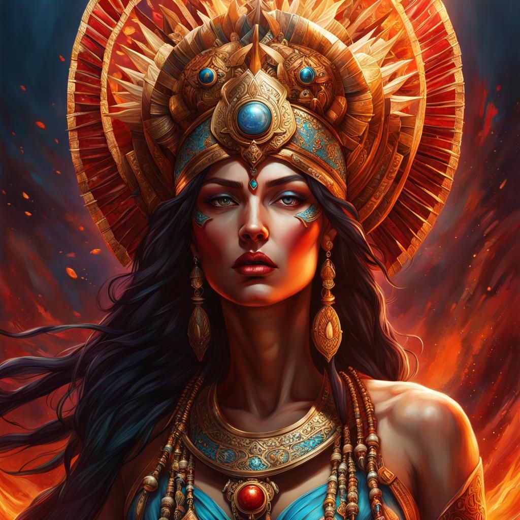 Sehkmet: Ancient Goddess of Destruction in Hyperrealistic Ar...