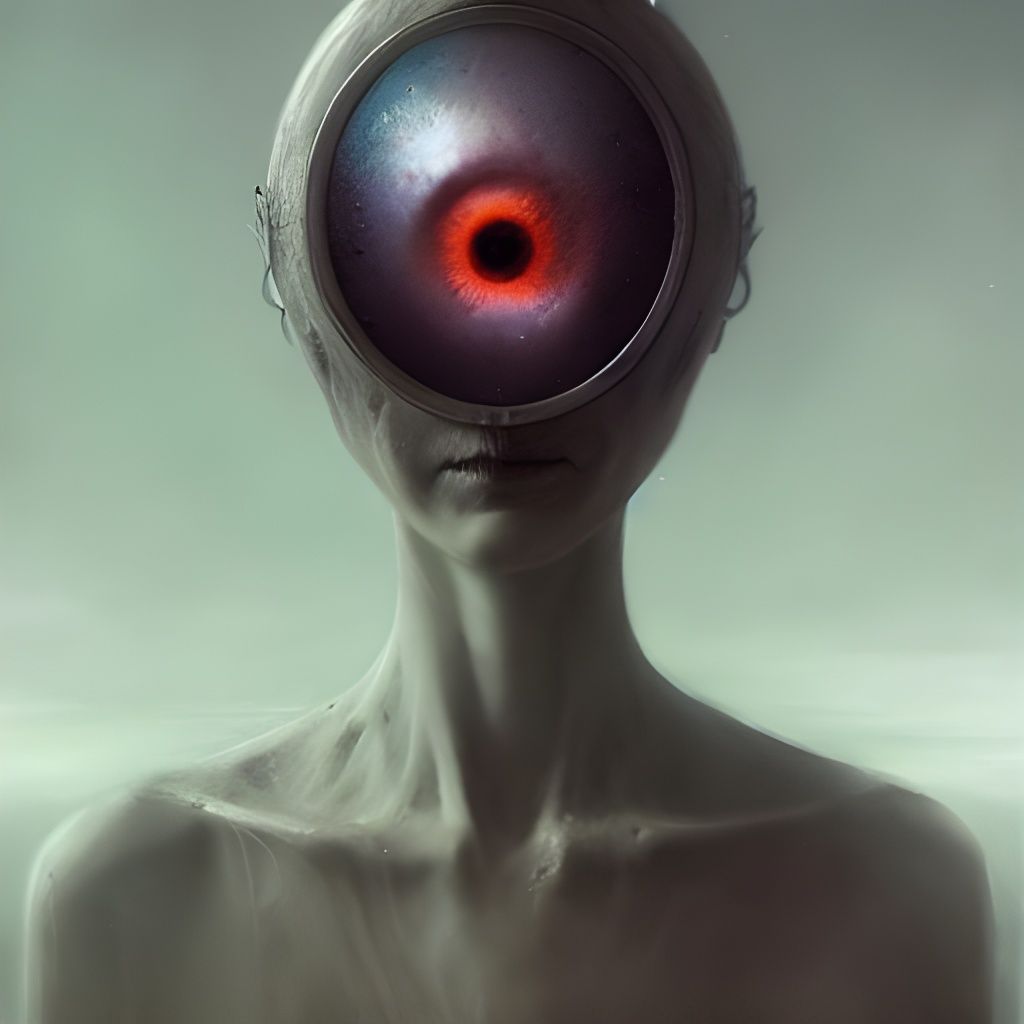 Mysterious Digital Art in Expressionist Aesthetic