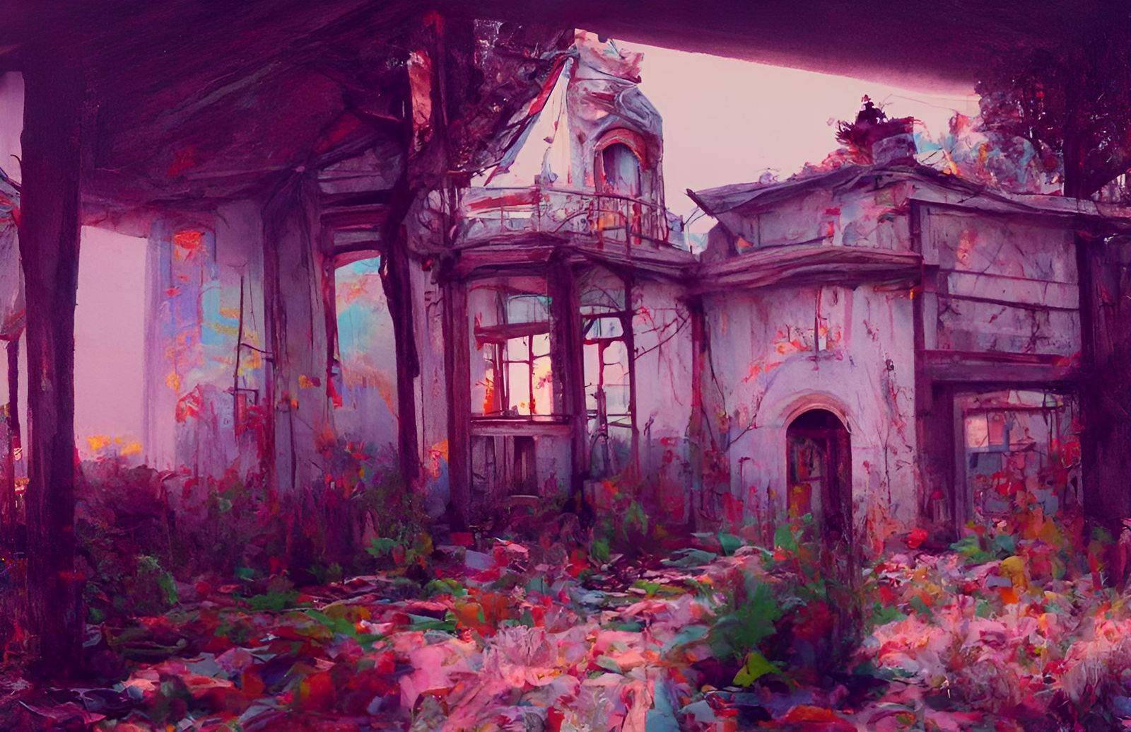 Post-Apocalyptic Victorian Vista in Hyperrealism