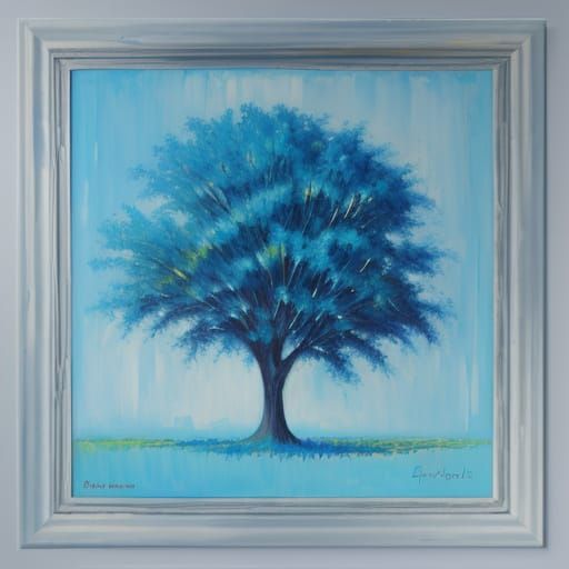 Expressionist Painting with Textured Impasto Layers