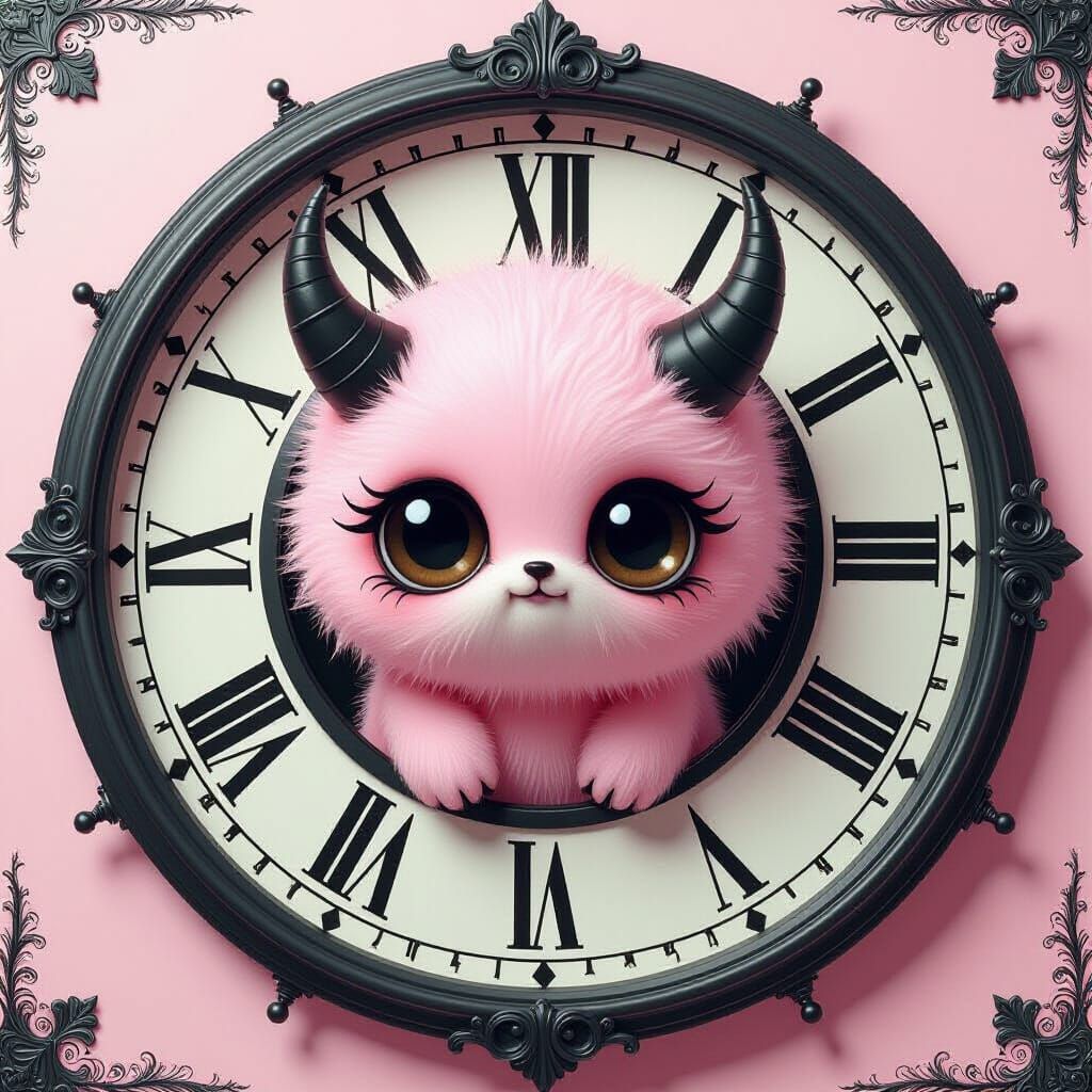 Fuzzy Devil Creatures in Clockpunk Dreamcore